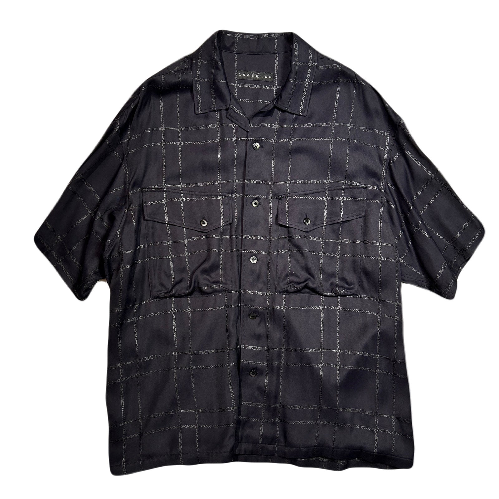 画像をギャラリービューアに読み込む, CHAIN CHECK SHIRT / BLACK
