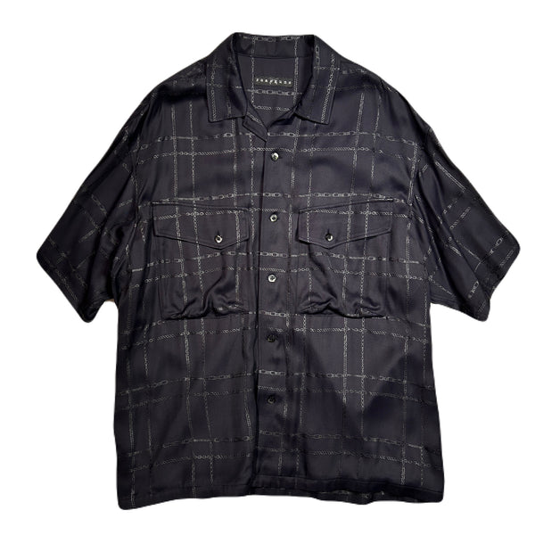CHAIN CHECK SHIRT / BLACK