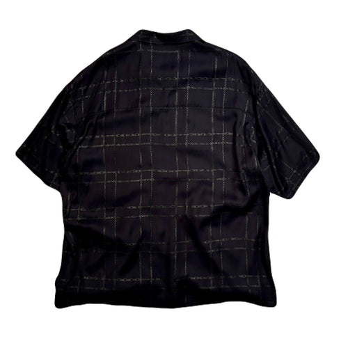 CHAIN CHECK SHIRT / BLACK