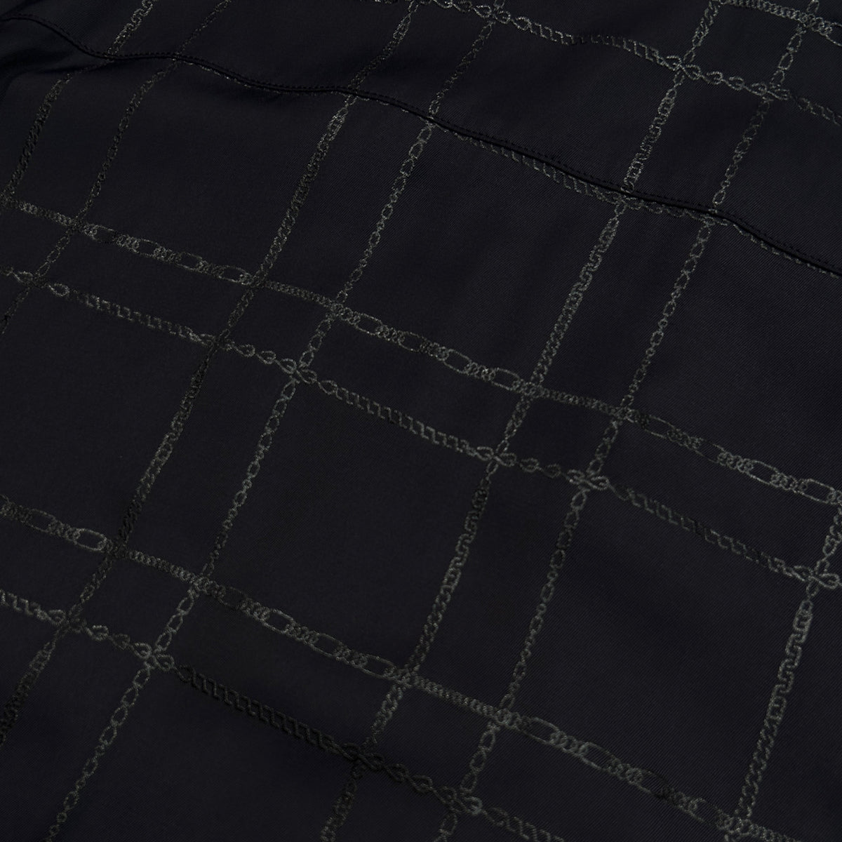 CHAIN CHECK SHIRT / BLACK