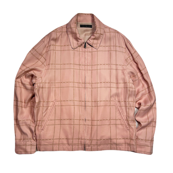 CHAIN CHECK JACKET / PINK