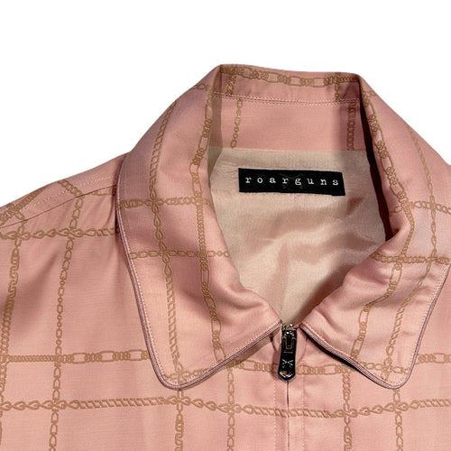 CHAIN CHECK JACKET / PINK