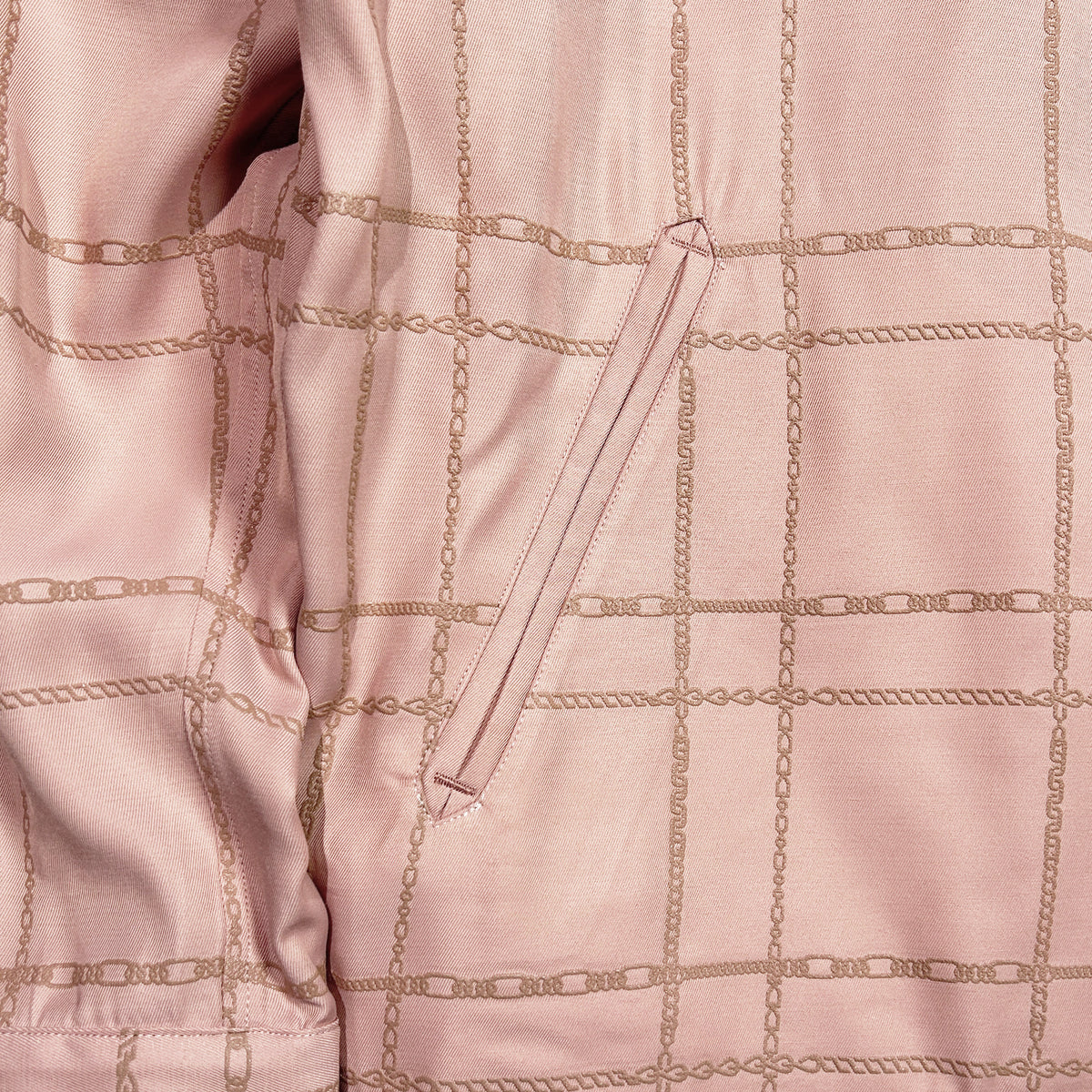 CHAIN CHECK JACKET / PINK