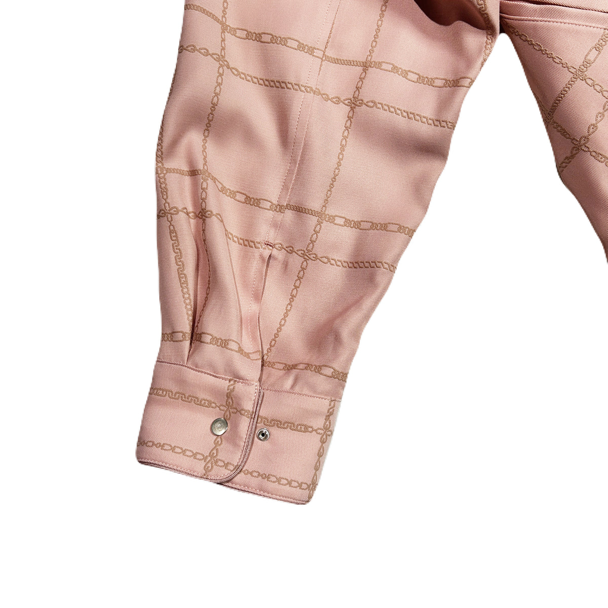 CHAIN CHECK JACKET / PINK
