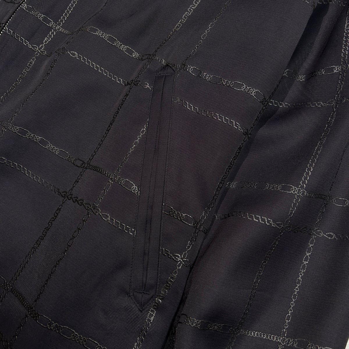 CHAIN CHECK JACKET / BLACK