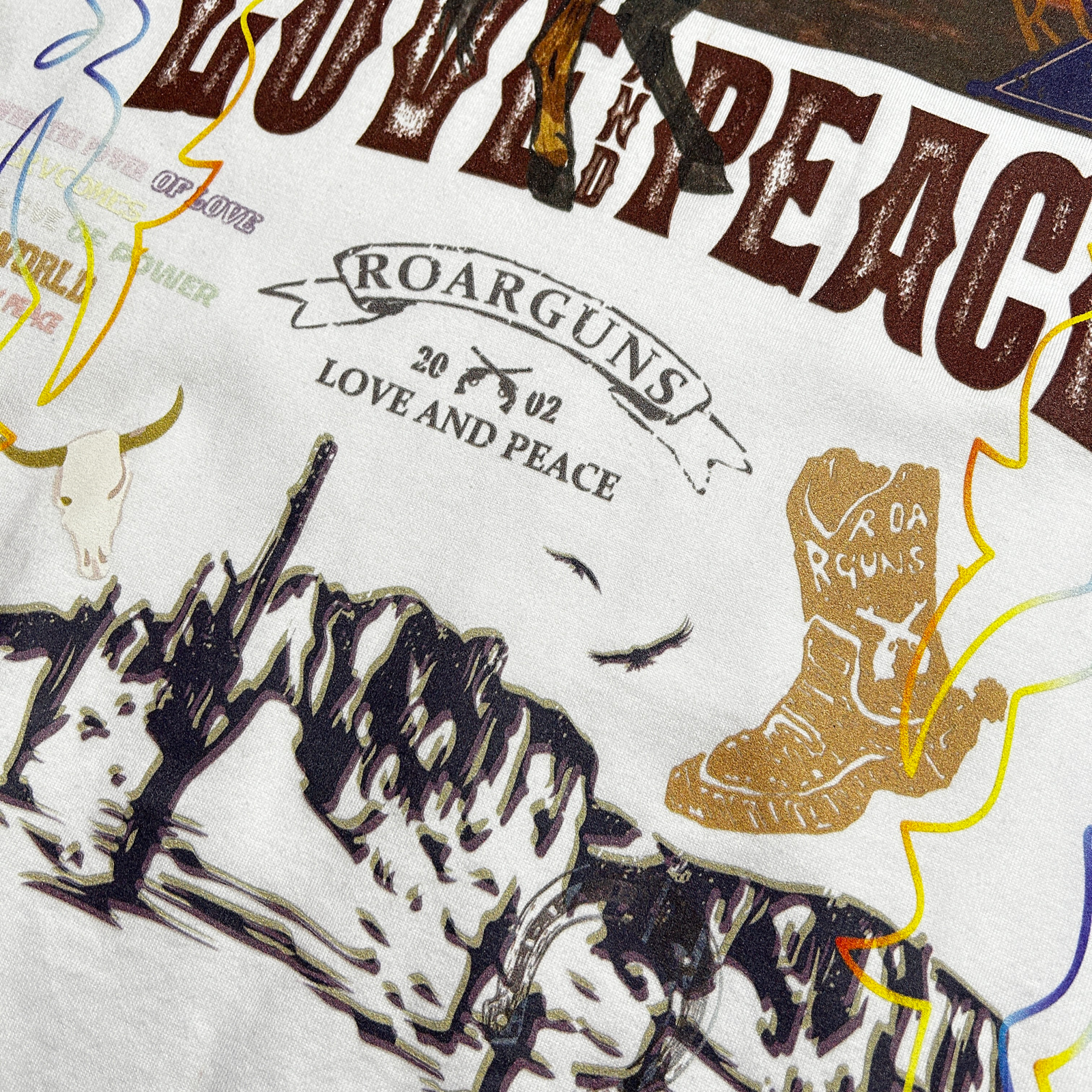 Load image into Gallery viewer, COWBOY PRINT T-SHIRT / WHITE