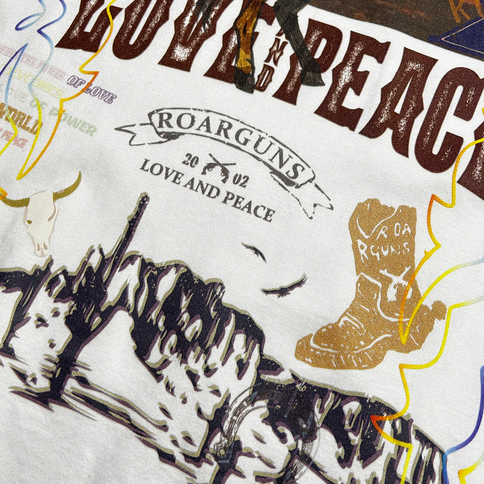 Load image into Gallery viewer, COWBOY PRINT T-SHIRT / WHITE