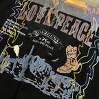 COWBOY PRINT T-SHIRT / BLACK