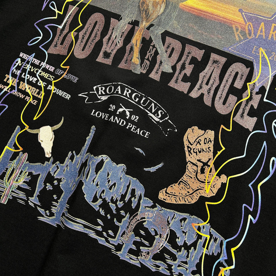 画像をギャラリービューアに読み込む, COWBOY PRINT T-SHIRT / BLACK