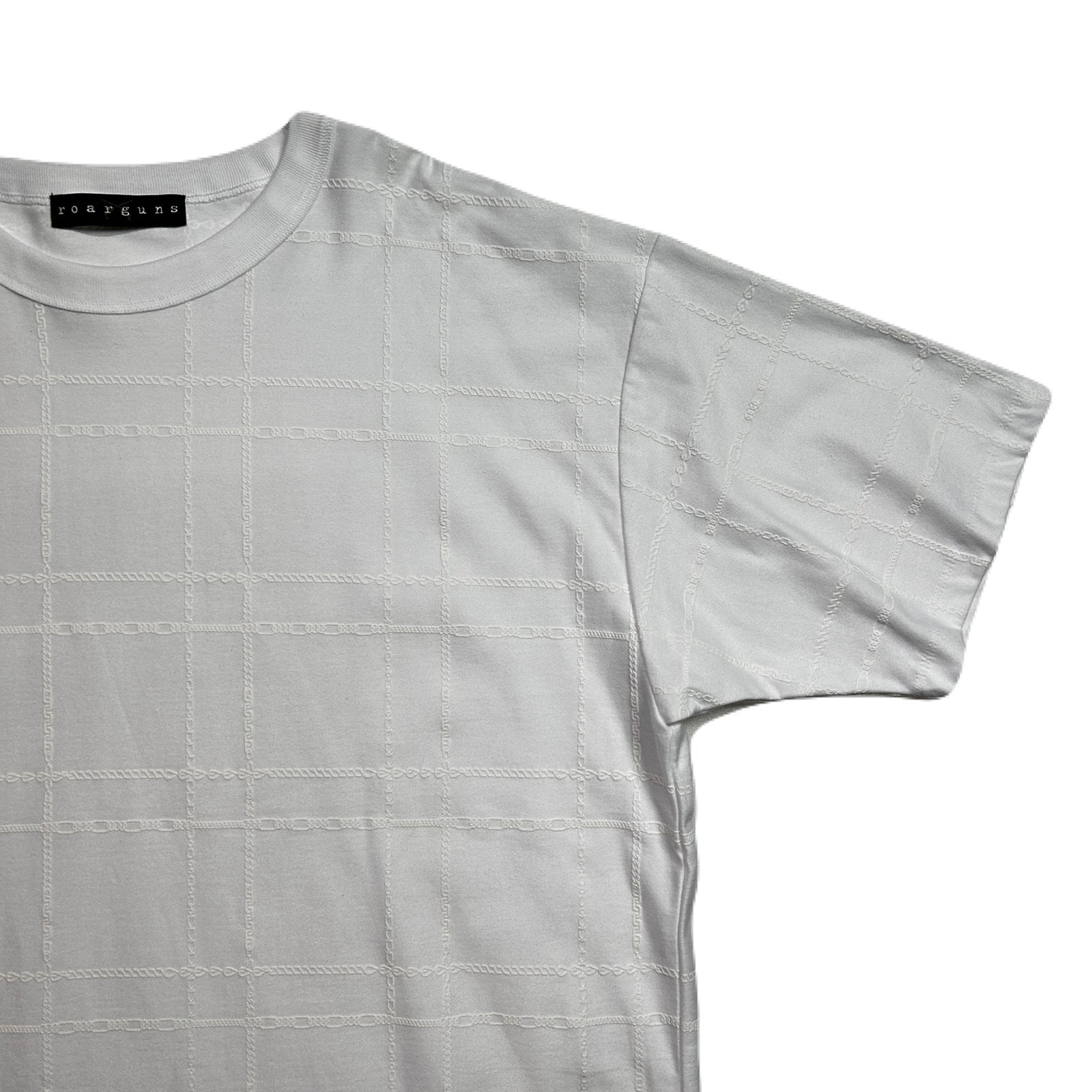 画像をギャラリービューアに読み込む, CHAIN CHECK PRINT T-SHIRT / WHITE*WHITE