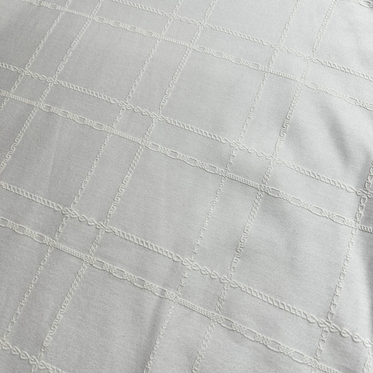 CHAIN CHECK PRINT T-SHIRT / WHITE*WHITE