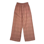 WOMENS CHAIN CHECK PANTS / PINK