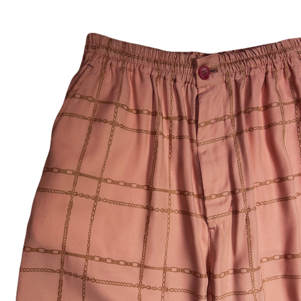WOMENS CHAIN CHECK PANTS / PINK