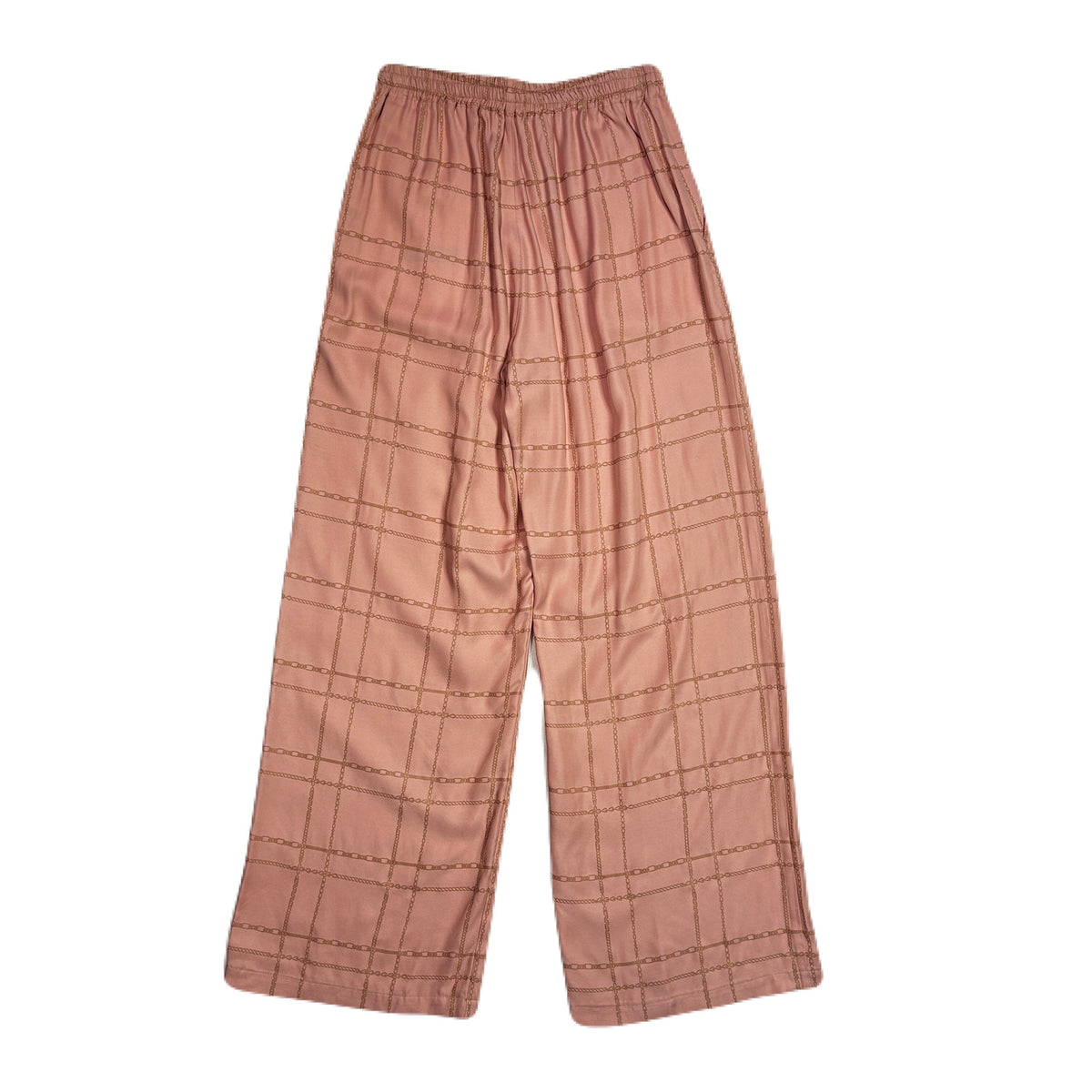 WOMENS CHAIN CHECK PANTS / PINK