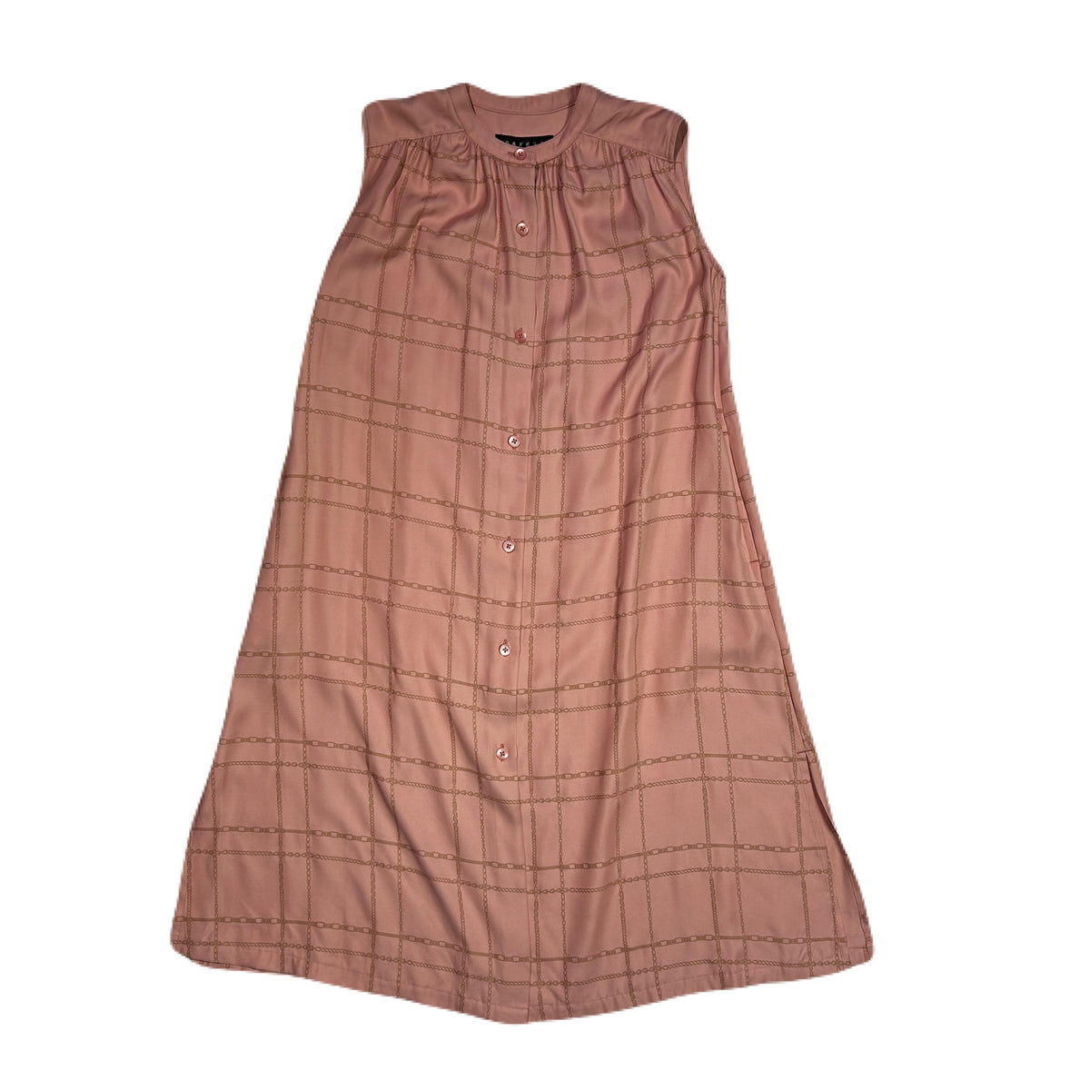 WOMENS CHAIN CHECK DRESS / PINK