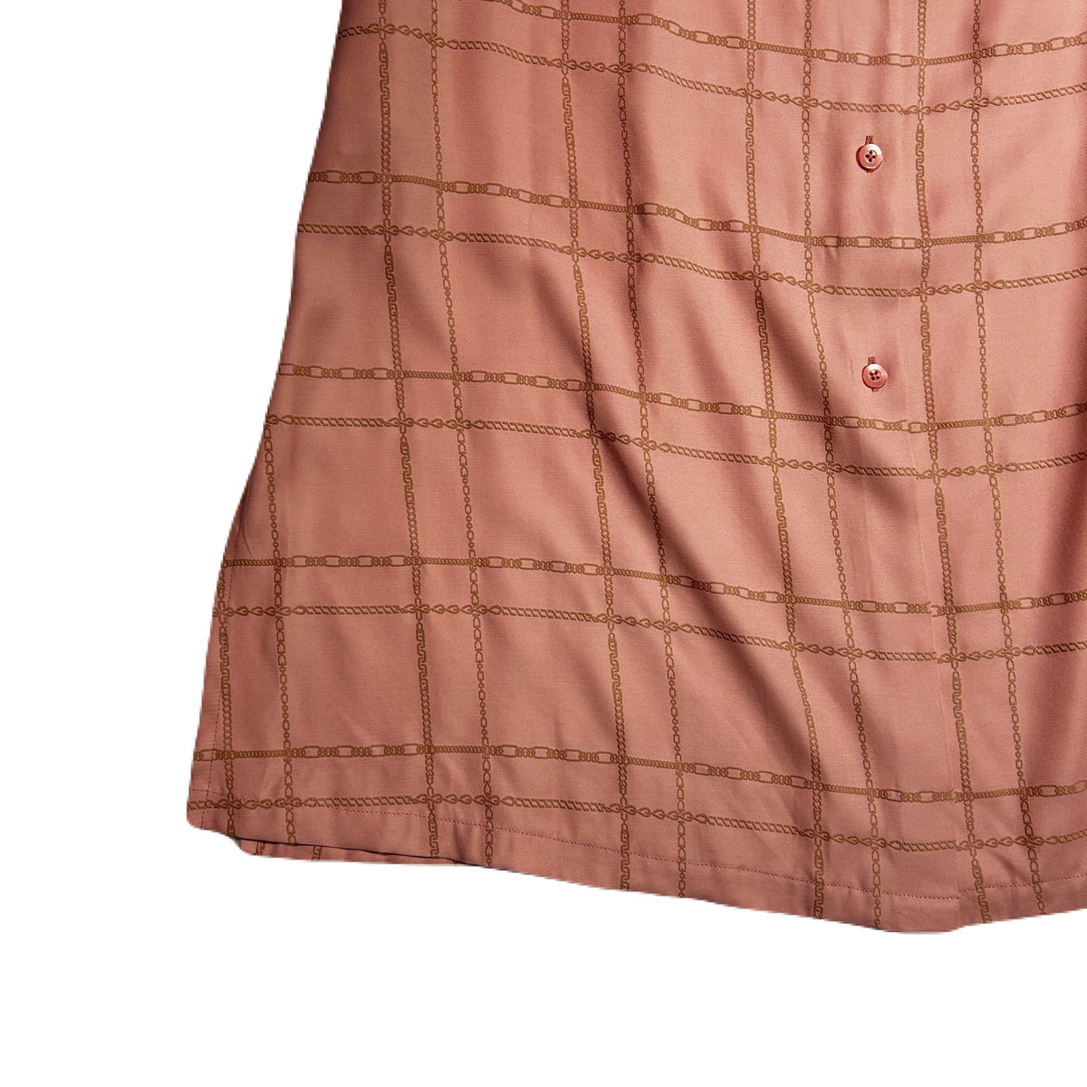 WOMENS CHAIN CHECK DRESS / PINK