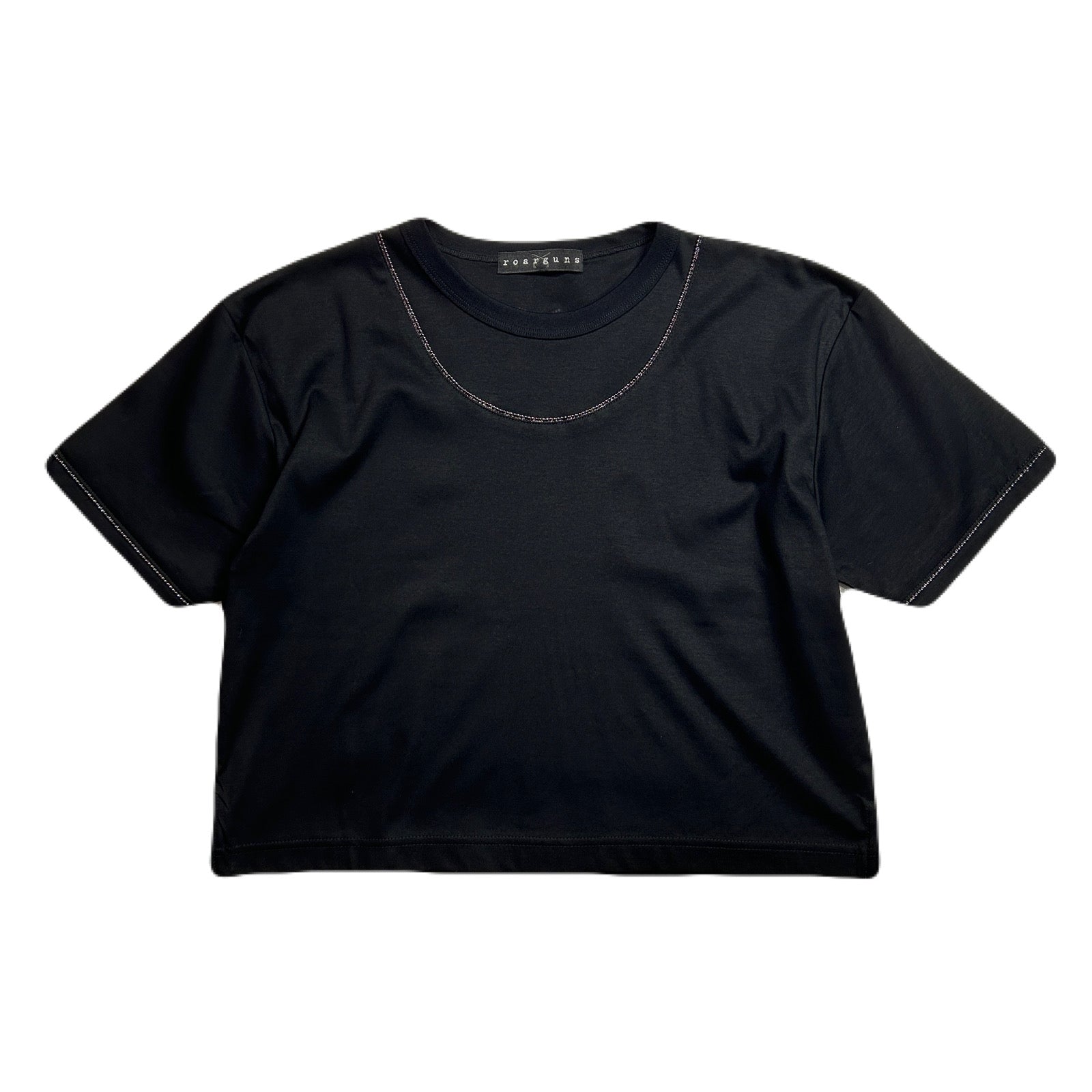 画像をギャラリービューアに読み込む, WOMENS BALL CHAIN T-SHIRT / BLACK