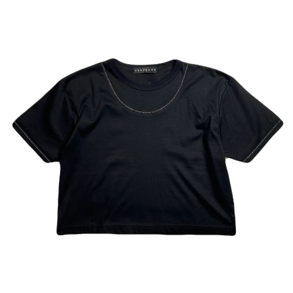 画像をギャラリービューアに読み込む, WOMENS BALL CHAIN T-SHIRT / BLACK