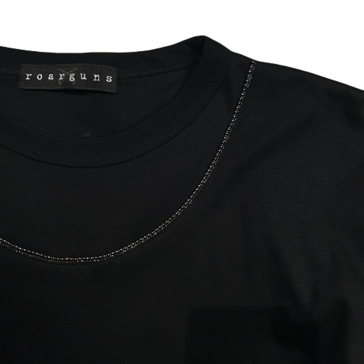 WOMENS BALL CHAIN T-SHIRT / BLACK
