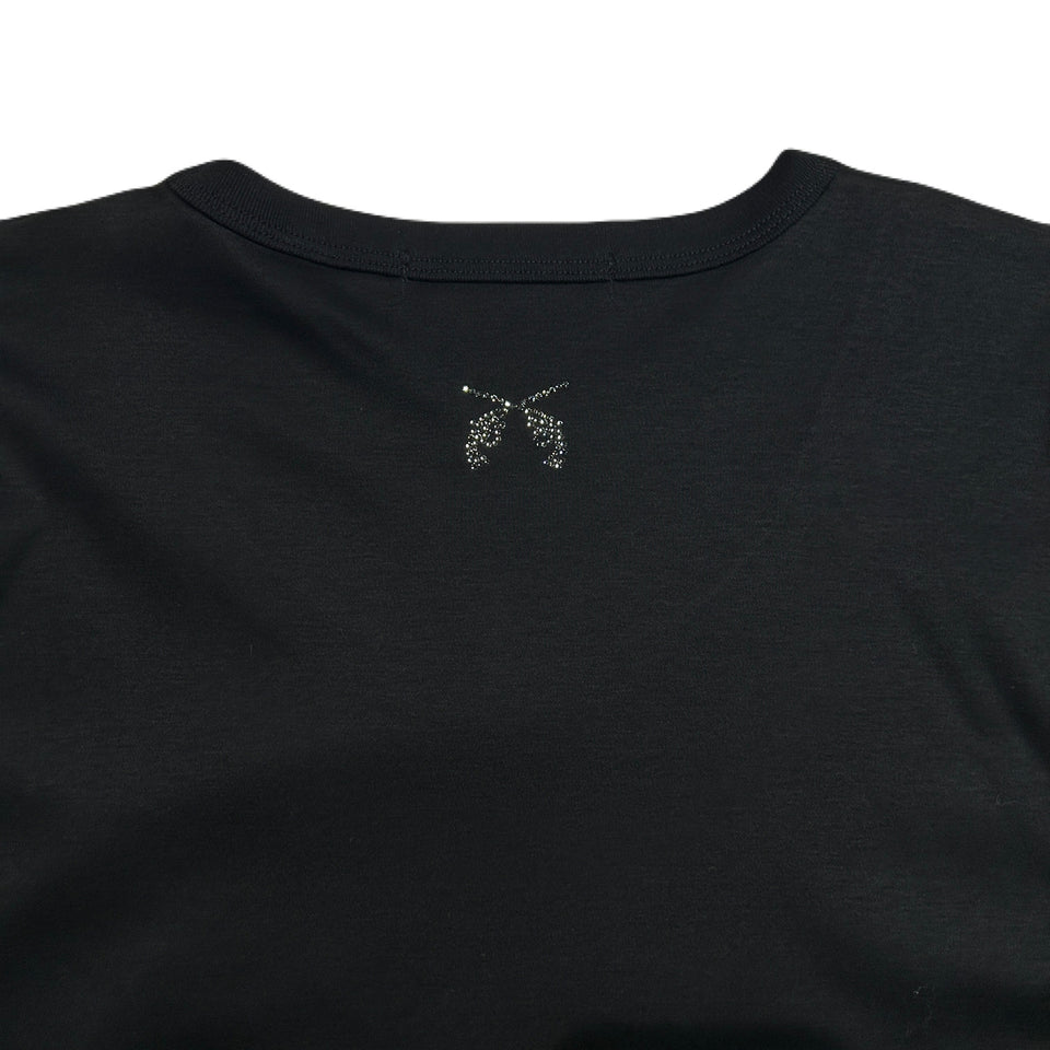 画像をギャラリービューアに読み込む, WOMENS BALL CHAIN T-SHIRT / BLACK