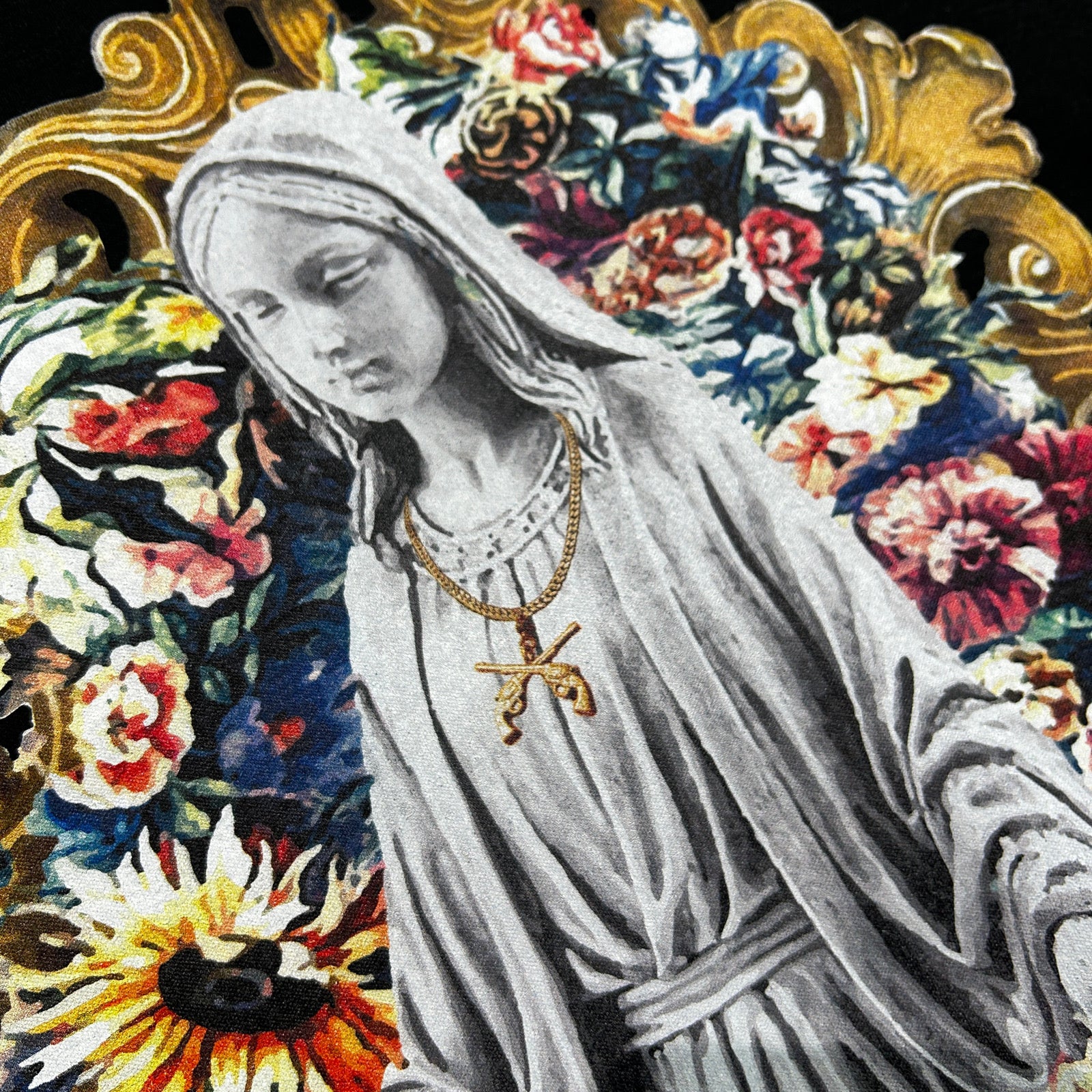 将图片加载到图库查看器，WOMENS MARIA INKJET T-SHIRT / BLACK