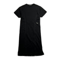 WOMENS HEAVY JERSEY FRINGE DRESS / BLACK