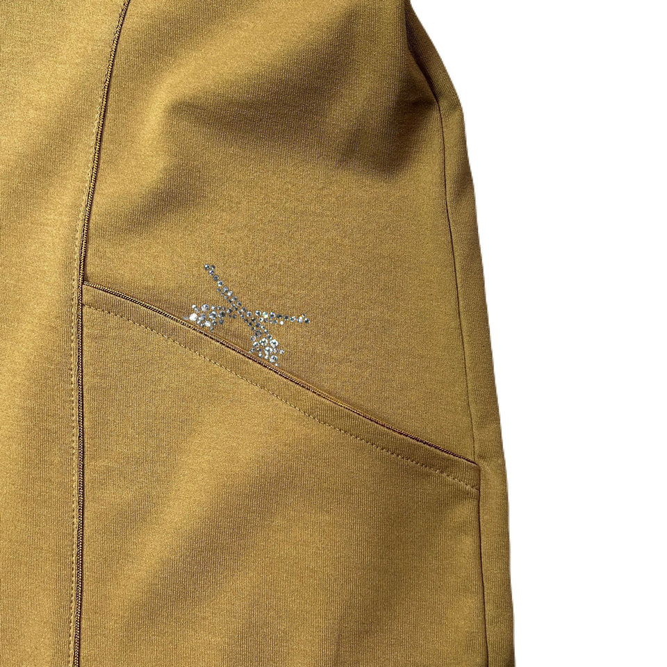 画像をギャラリービューアに読み込む, WOMENS HEAVY JERSEY FRINGE DRESS / BEIGE