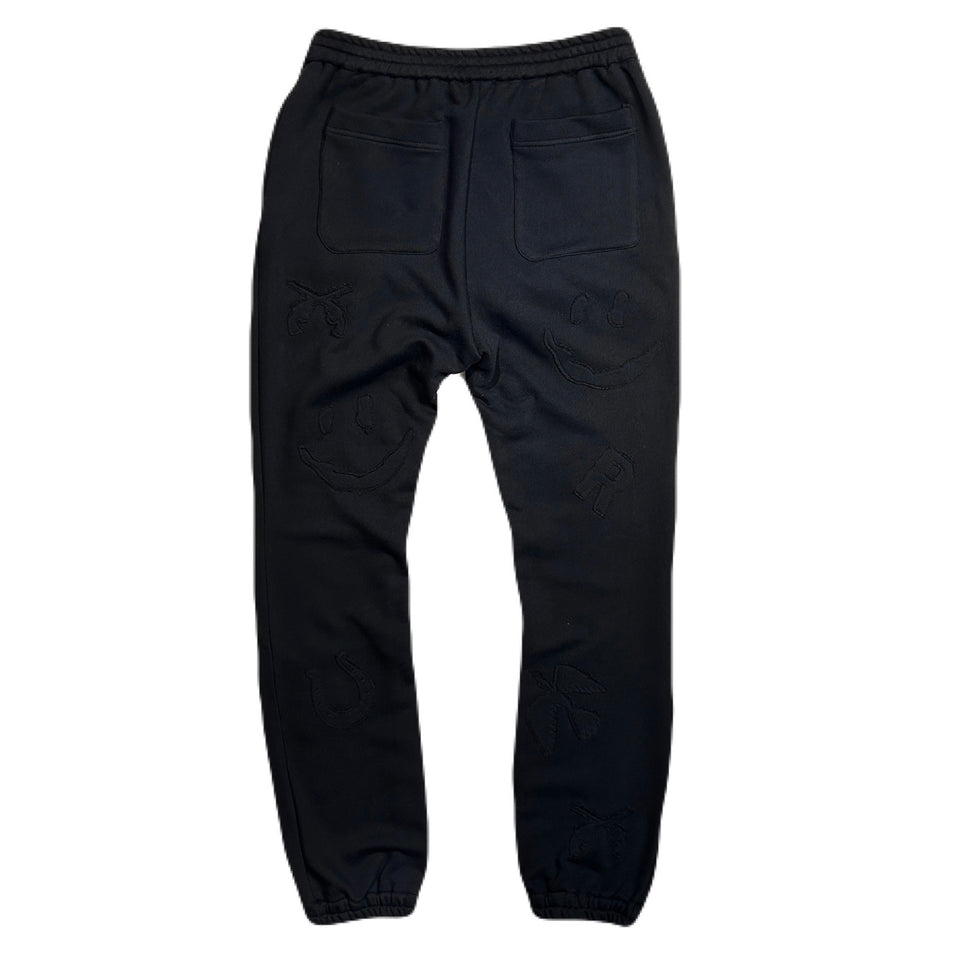 画像をギャラリービューアに読み込む, MIX EMBROIDERY PATCH PANTS / BLACK