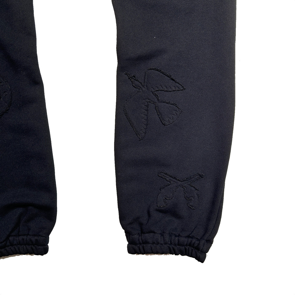 画像をギャラリービューアに読み込む, MIX EMBROIDERY PATCH PANTS / BLACK