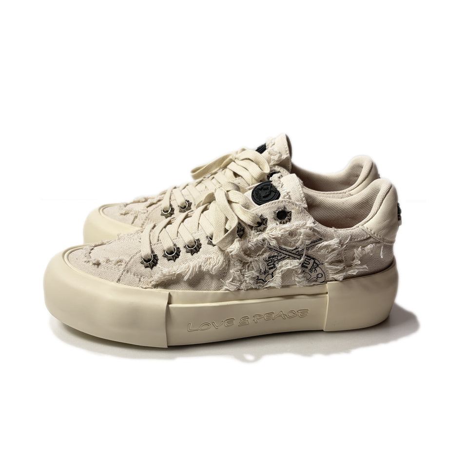 画像をギャラリービューアに読み込む, MATNUT x roarguns SNEAKERS / WHITE*WHITE