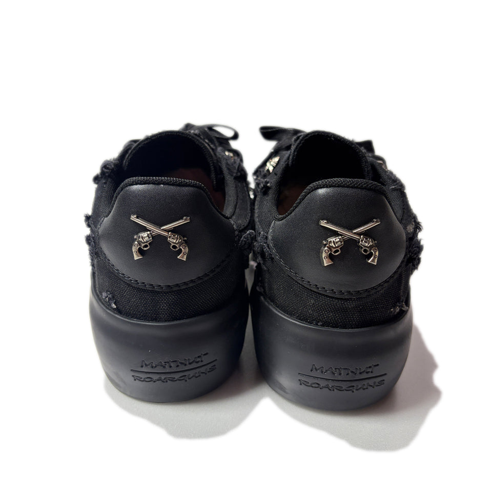 将图片加载到图库查看器，MATNUT x roarguns SNEAKERS / BLACK*BLACK