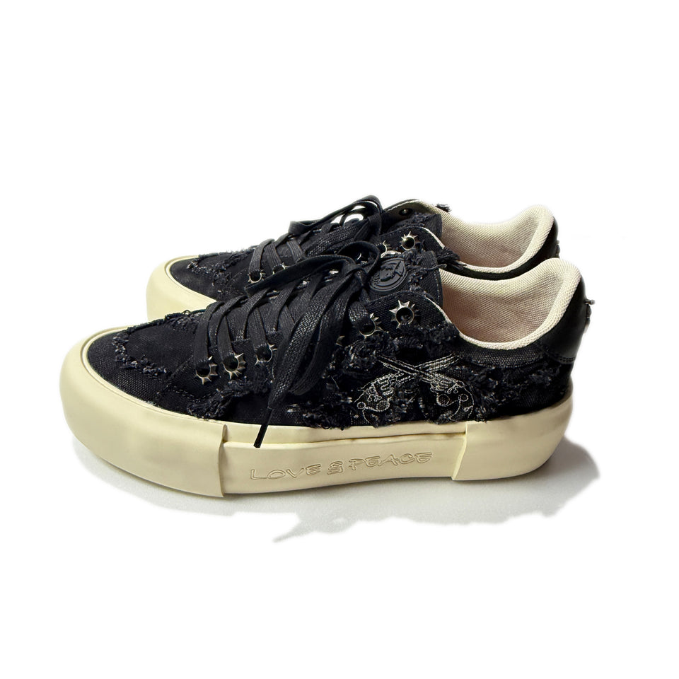 将图片加载到图库查看器，MATNUT x roarguns SNEAKERS / BLACK*WHITE
