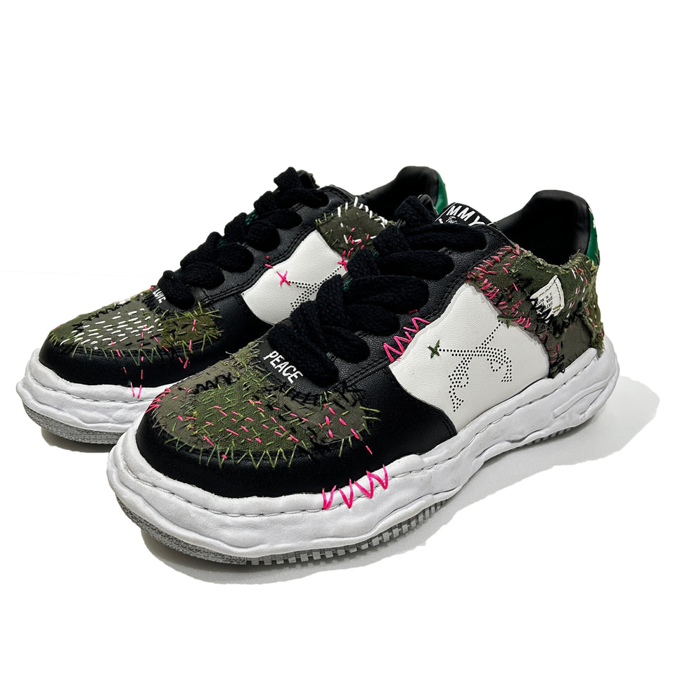 画像をギャラリービューアに読み込む, JunAle SASHIKO Maison MIHARAYASUHIRO SNEAKER / GREEN x WHITE