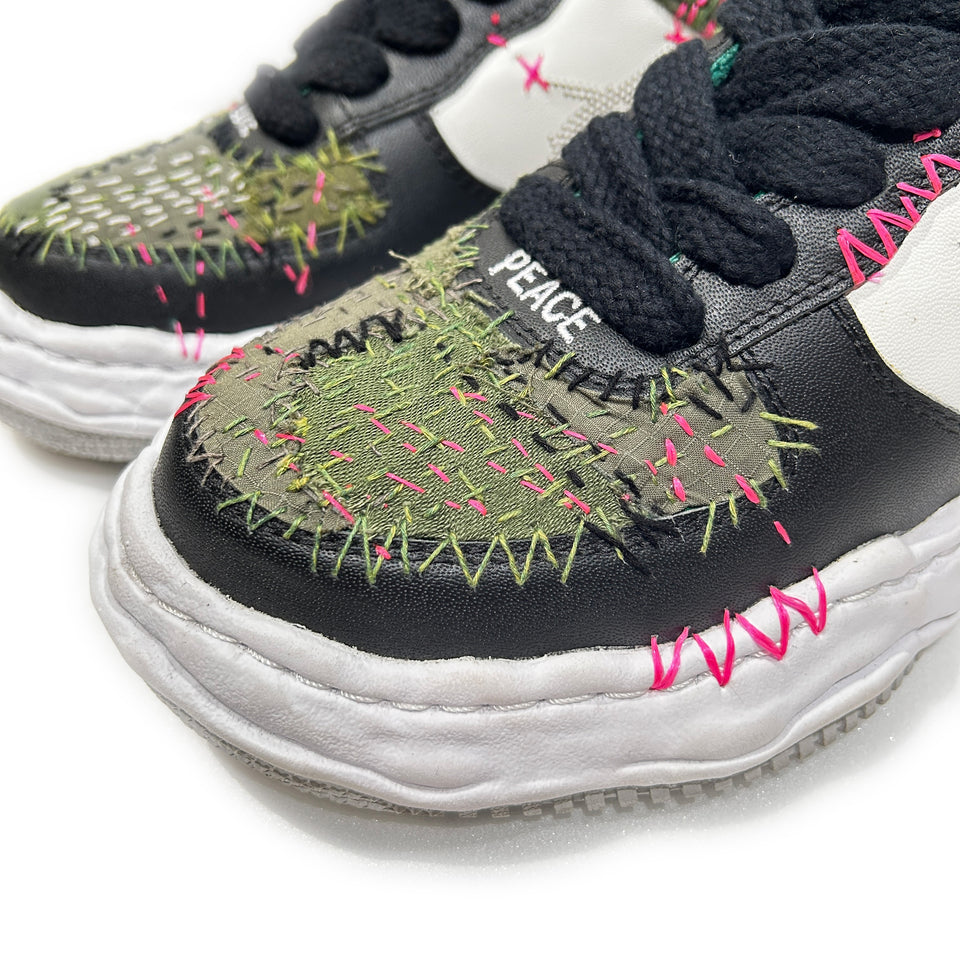 画像をギャラリービューアに読み込む, JunAle SASHIKO Maison MIHARAYASUHIRO SNEAKER / GREEN x WHITE