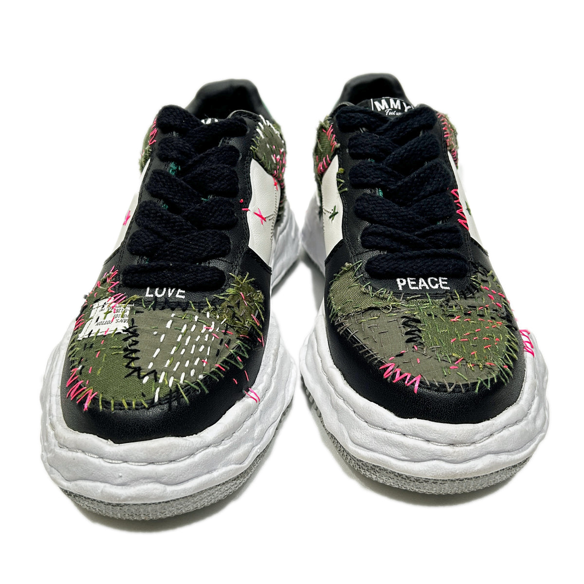 JunAle SASHIKO Maison MIHARAYASUHIRO SNEAKER / GREEN x WHITE
