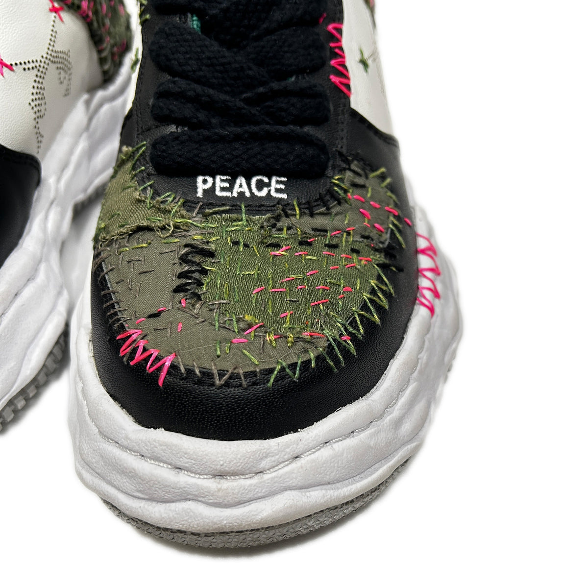 JunAle SASHIKO Maison MIHARAYASUHIRO SNEAKER / GREEN x WHITE