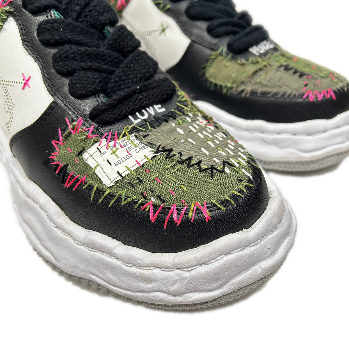 JunAle SASHIKO Maison MIHARAYASUHIRO SNEAKER / GREEN x WHITE