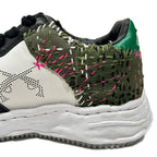 JunAle SASHIKO Maison MIHARAYASUHIRO SNEAKER / GREEN x WHITE