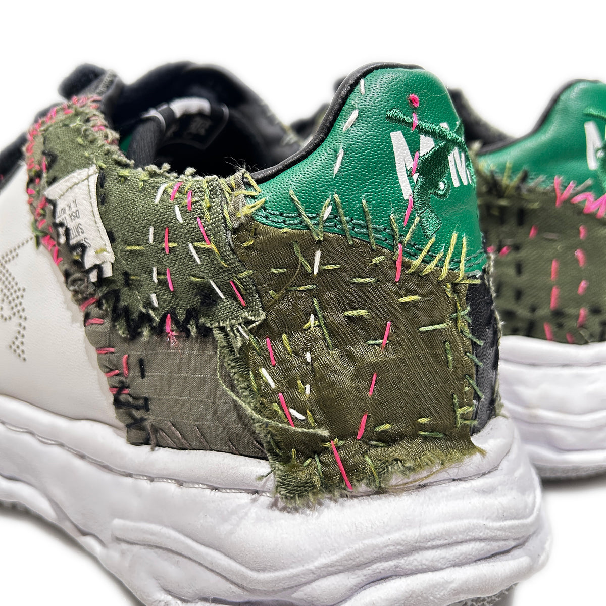 JunAle SASHIKO Maison MIHARAYASUHIRO SNEAKER / GREEN x WHITE