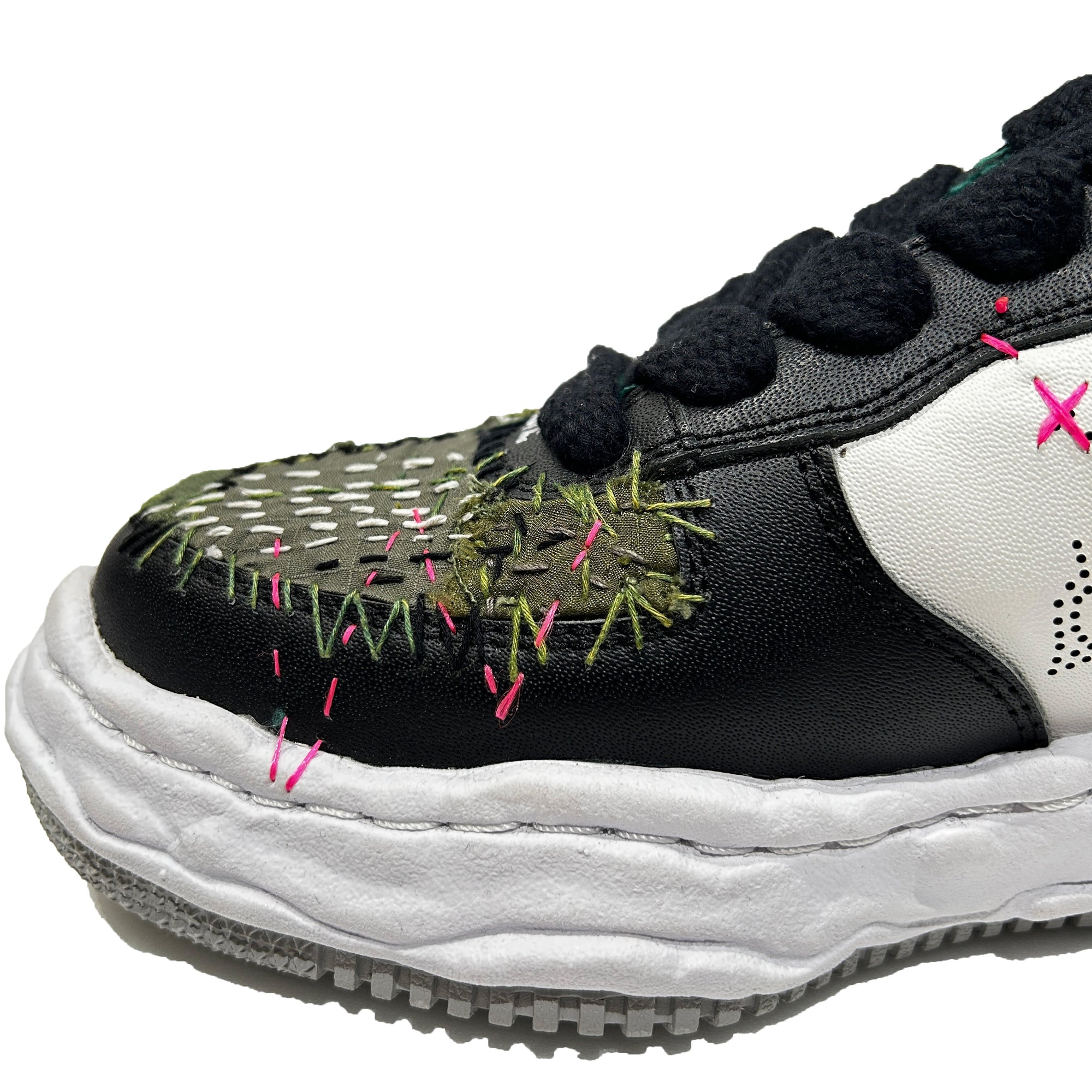 画像をギャラリービューアに読み込む, JunAle SASHIKO Maison MIHARAYASUHIRO SNEAKER / GREEN x WHITE