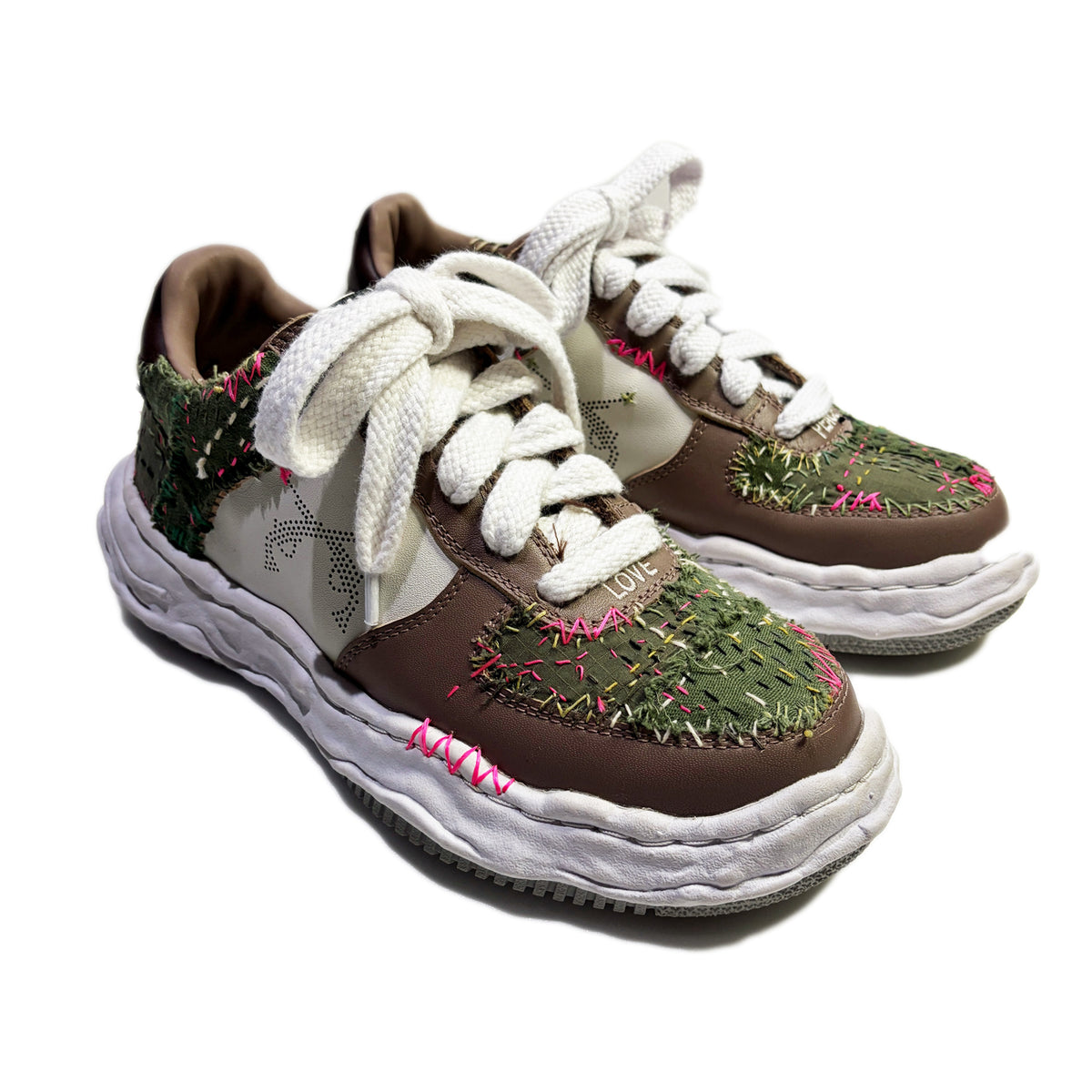 JunAle SASHIKO Maison MIHARAYASUHIRO SNEAKER / BEIGE x WHITE