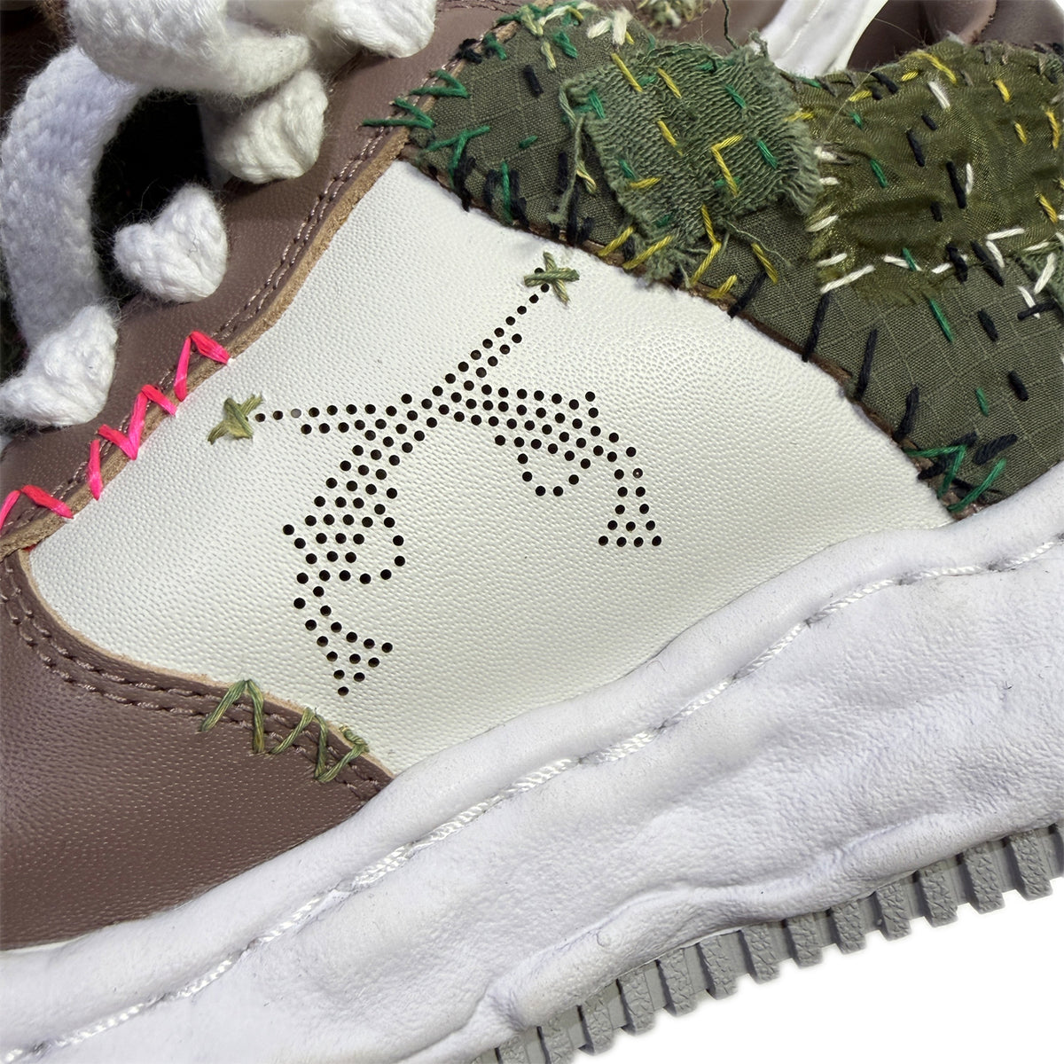JunAle SASHIKO Maison MIHARAYASUHIRO SNEAKER / BEIGE x WHITE