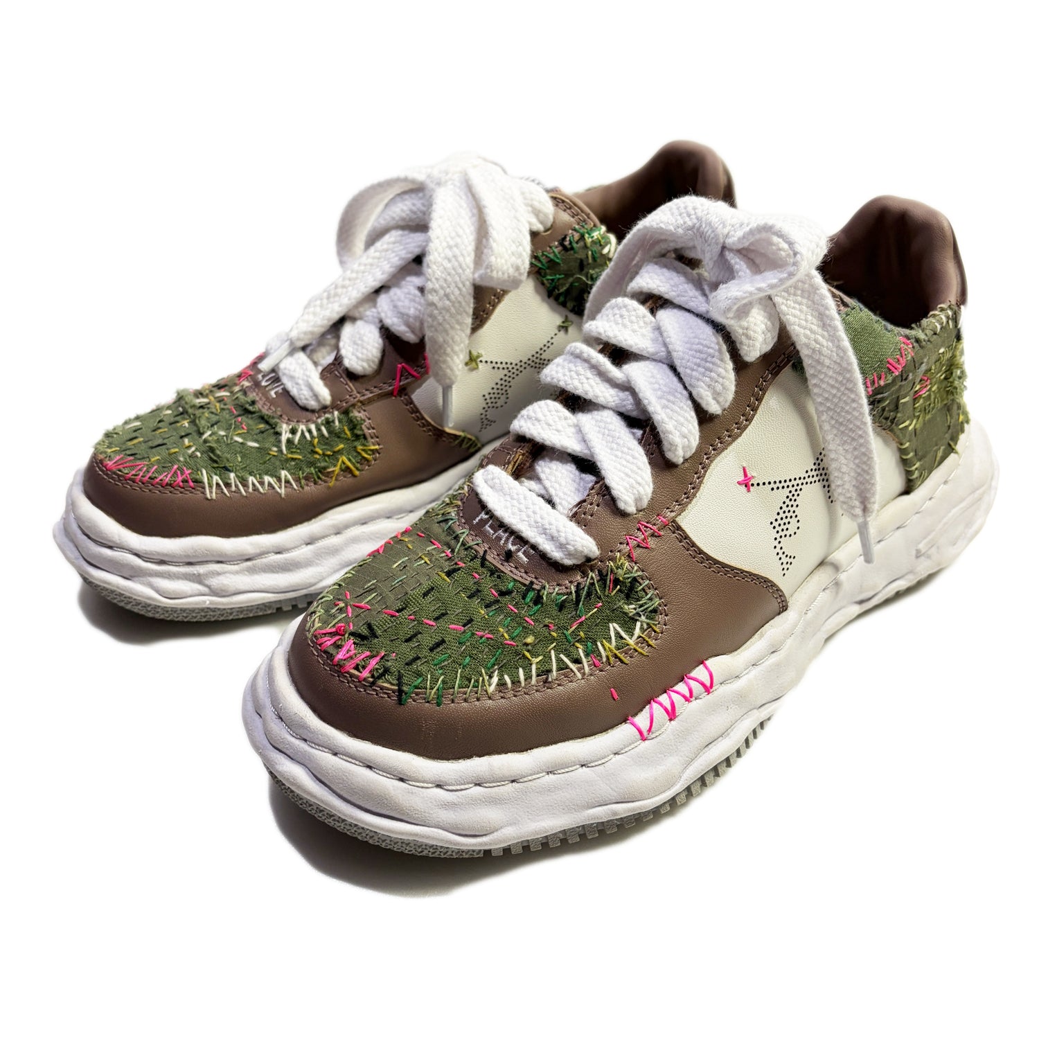 画像をギャラリービューアに読み込む, JunAle SASHIKO Maison MIHARAYASUHIRO SNEAKER / BEIGE x WHITE