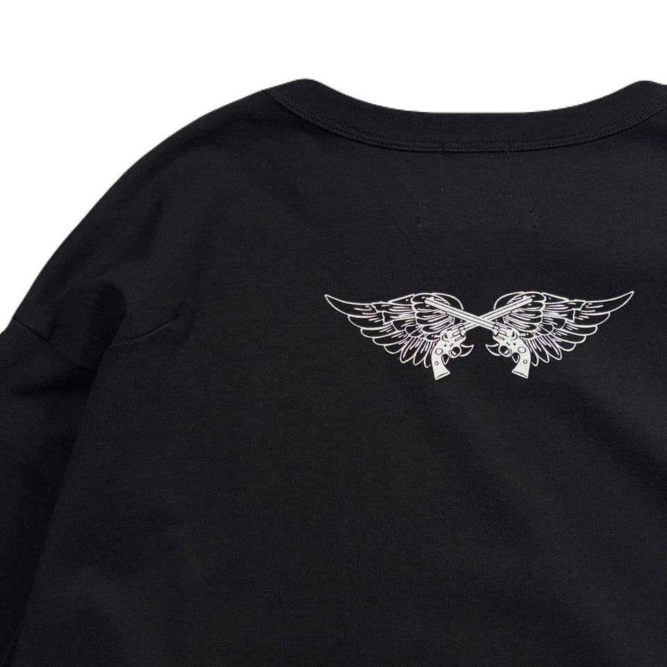 画像をギャラリービューアに読み込む, TT&amp;CO. WING CROSSGUN T-SHIRT / BLACK
