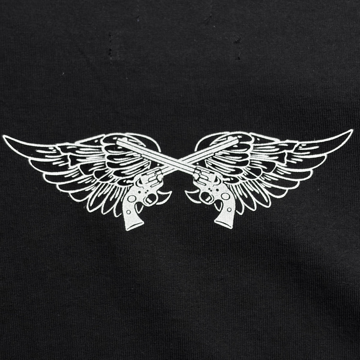 TT&CO. WING CROSSGUN T-SHIRT / BLACK