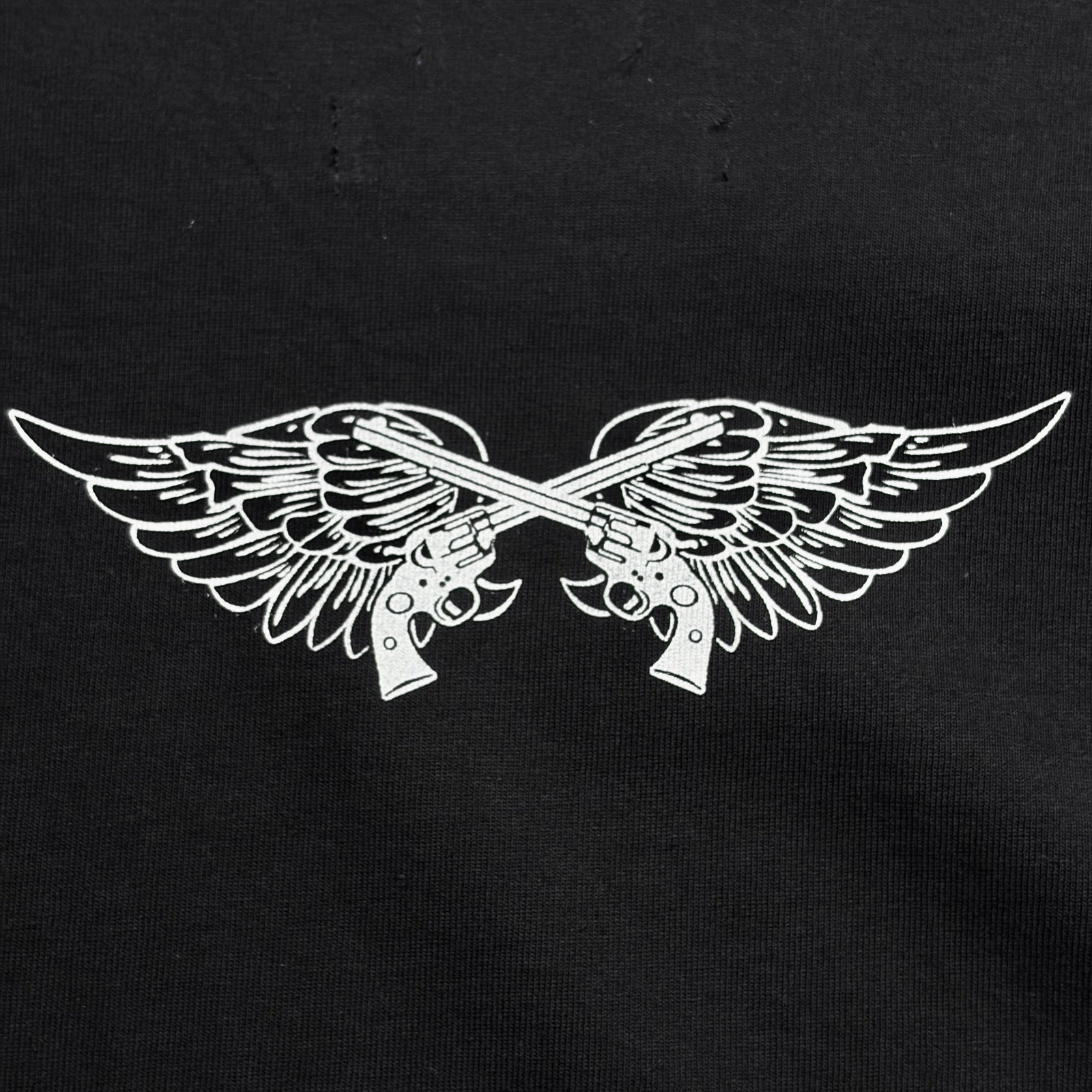画像をギャラリービューアに読み込む, TT&amp;CO. WING CROSSGUN T-SHIRT / BLACK