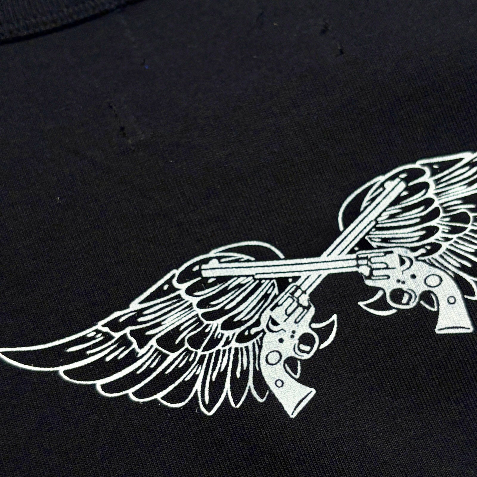 画像をギャラリービューアに読み込む, TT&amp;CO. WING CROSSGUN T-SHIRT / BLACK