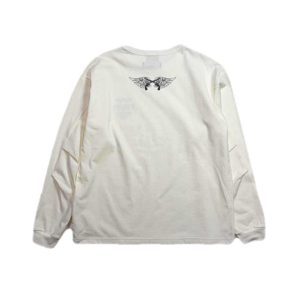 画像をギャラリービューアに読み込む, TT&amp;CO. WING CROSSGUN T-SHIRT / WHITE