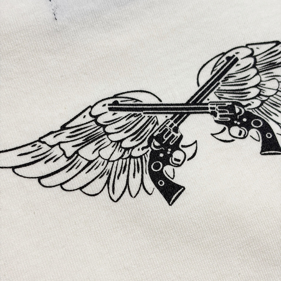 画像をギャラリービューアに読み込む, TT&amp;CO. WING CROSSGUN T-SHIRT / WHITE