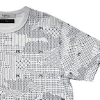 x FDMTL "Sashiko" CAMO PRINT T-SHIRT / WHITE